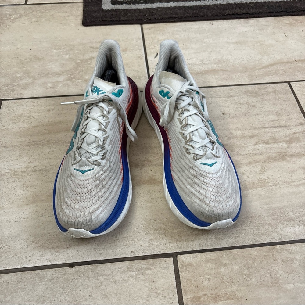 Size 11D - Hoka One One Men’s Mach 5 Running Shoes White 1127893 WFM